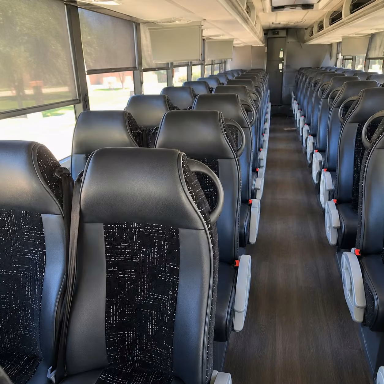56 passenger charter bus interior