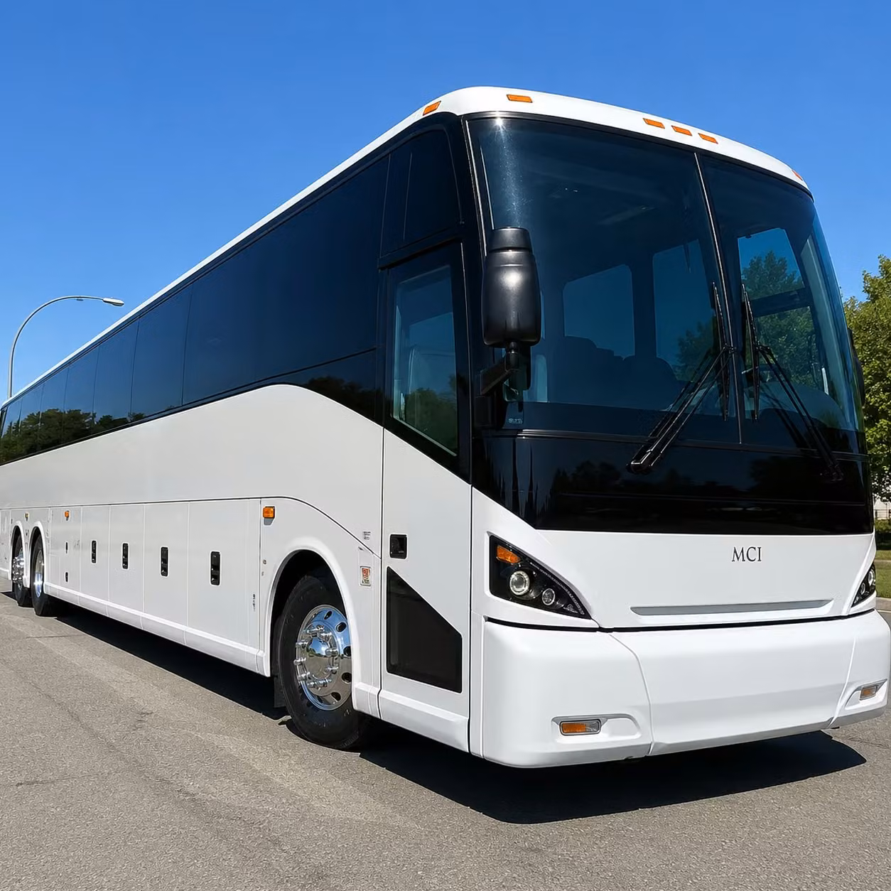 erie charter bus interior