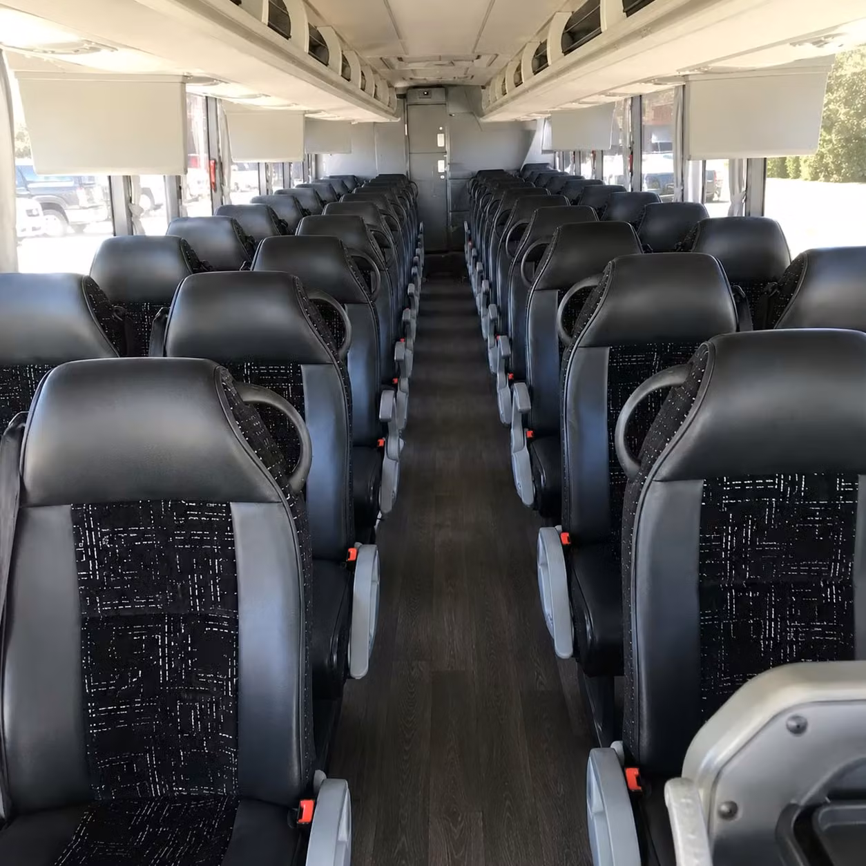 erie charter bus rental inside